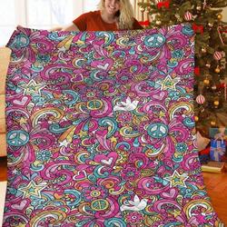 Psychedelic JFJ11568 3D Customized Quilt 2707 and Home Decor