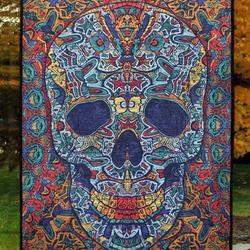 Psychedelic Sugar Skull Clt190668 Quilt Blanket and Home Decor