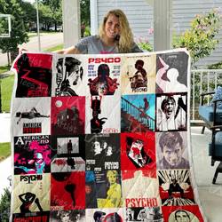 Psycho Quilt Blanket 0592 and Home Decor