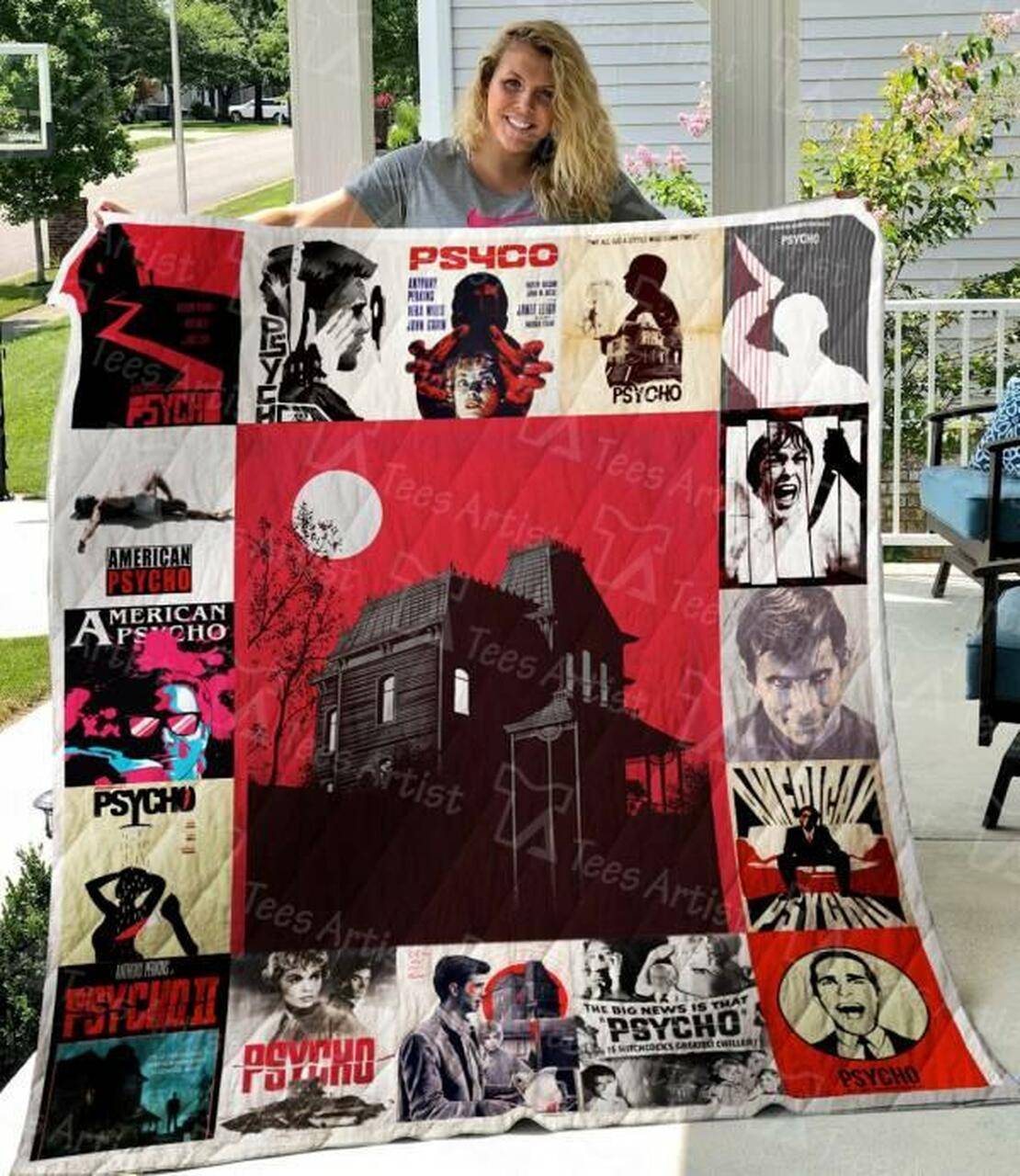 Psycho Quilt Blanket M160617 Quilt and Home Decor