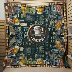 Pub Beer Quilt and Home Decor