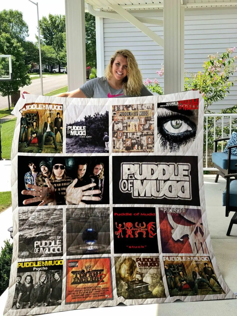Puddle Of Mudd Albums Quilt Blanket 02 and Home Decor