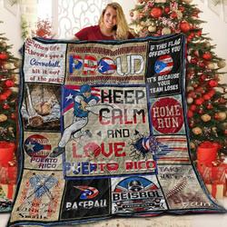 Puerto Rico Baseball DD 3D Customized Quilt and Home Decor