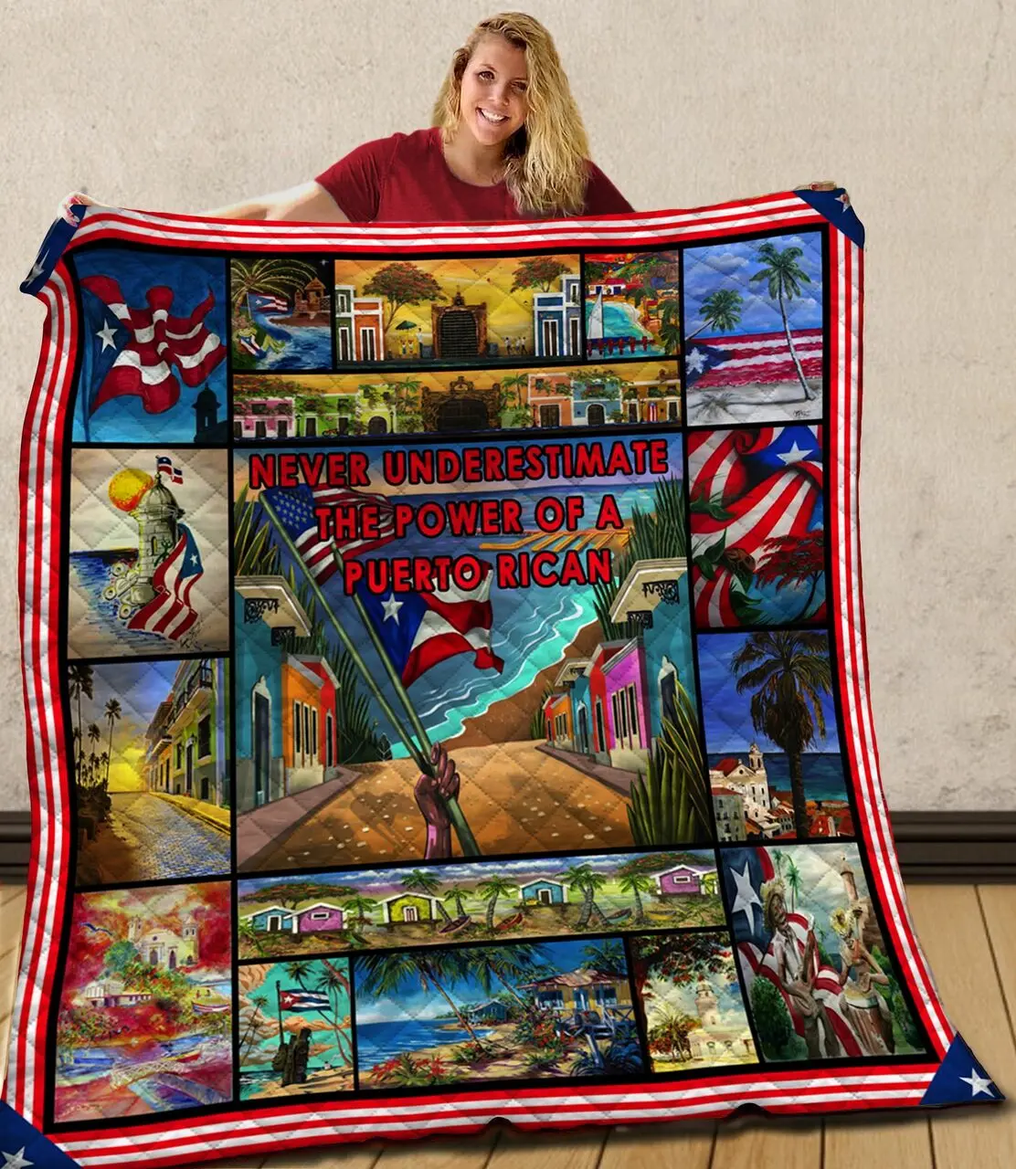 Puerto Rico JFJ11572 3D Customized Quilt 2707 and Home Decor