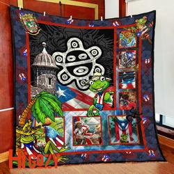 Puerto Rico Stories Quilt Blanket JJW27072001-TQH and Home Decor