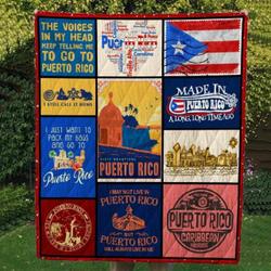 Puerto Rico Ver2 Blanket Th0807 Quilt and Home Decor