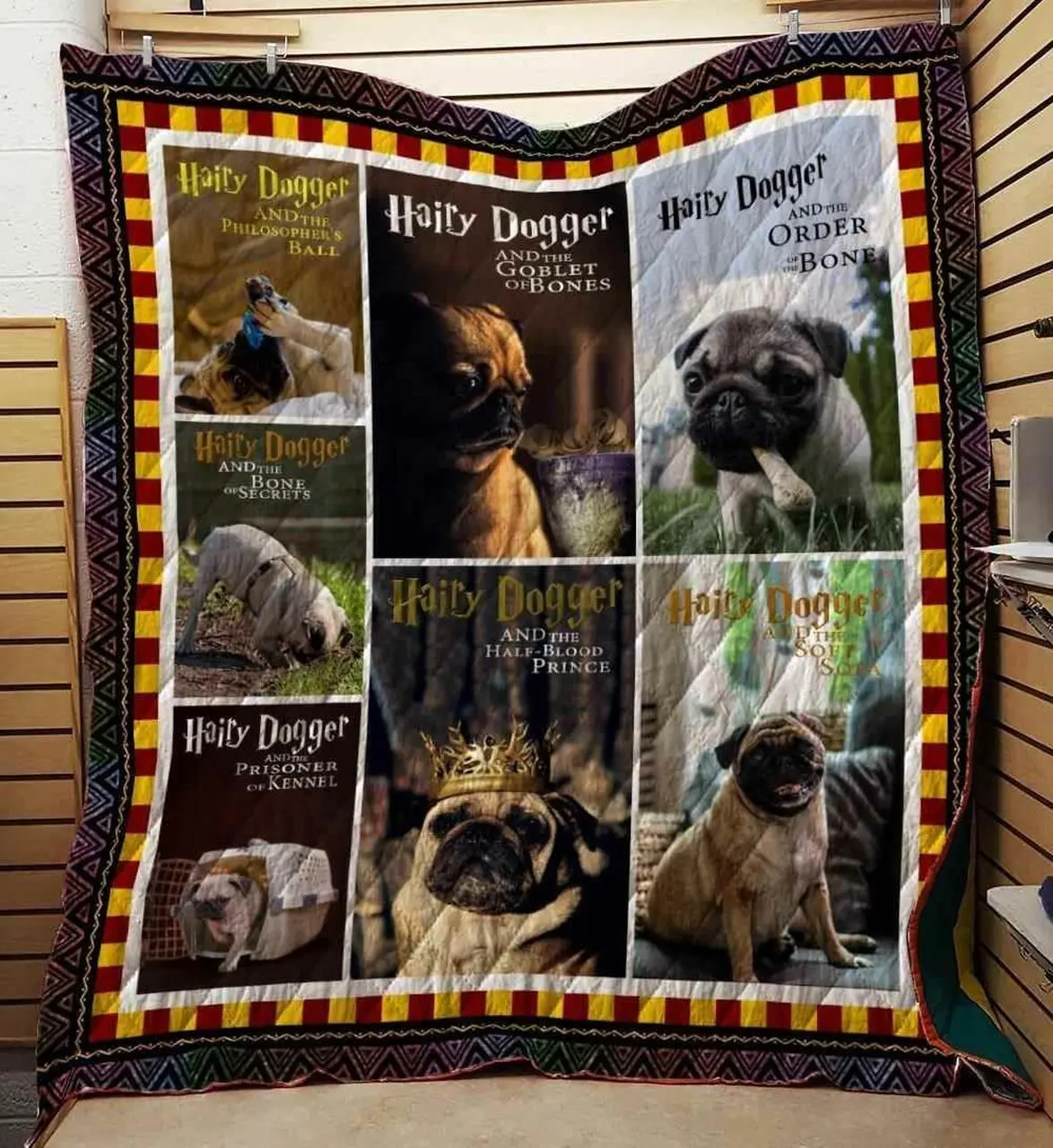Pug 05 Blanket Th10072019 Quilt and Home Decor