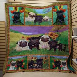 Pug 8030087 Quilt Blanket  Quilt and Home Decor