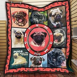 Pug Dog 3D Customized Quilt JKL92172 DERQUA2407 and Home Decor