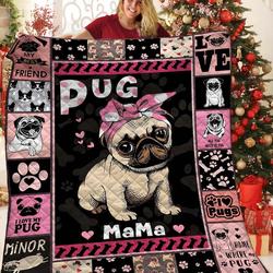 Pug JFJ11655 3D Customized Quilt 2707 and Home Decor