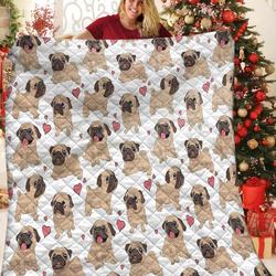 Pug JFJ11657 3D Customized Quilt 2707 and Home Decor