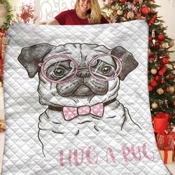 Pug JFJ11666 3D Customized Quilt 2707 and Home Decor
