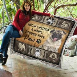 Pug Lover Quilt Yod and Home Decor