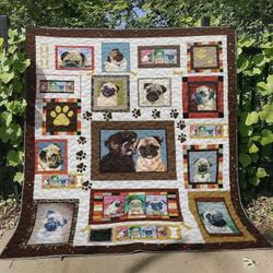Pug Nn260627 Quilt Blanket and Home Decor