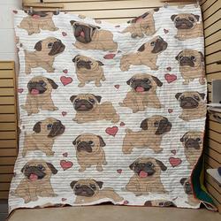 Pug Quilt Tdheu and Home Decor