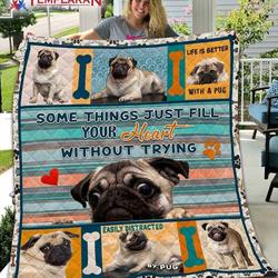 Pug Quilt Tdhgq and Home Decor