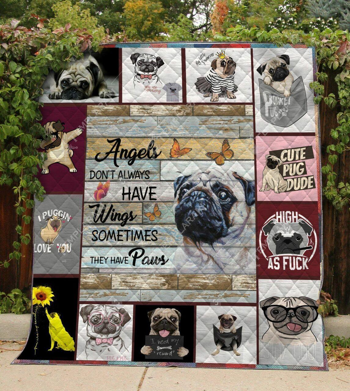 Pug Quilt Tdhrw and Home Decor