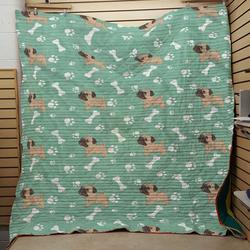 Pug Quilt Tdhsx and Home Decor