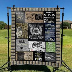 Pug Td2809750 Quilt Blanket and Home Decor