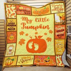 Pumpkin JFJ11681 3D Customized Quilt 2707 and Home Decor