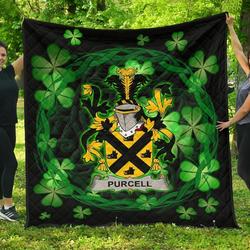 Purcell Ireland Irish Celtic Shamrock Knot Circle JFJ11689 3D Customized Quilt 2707 and Home Decor