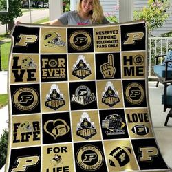 Purdue Boilermakers Quilt Blanket B100620  Quilt and Home Decor