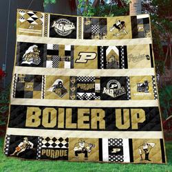 Purdue Boilermakers Quilt Blanket and Home Decor