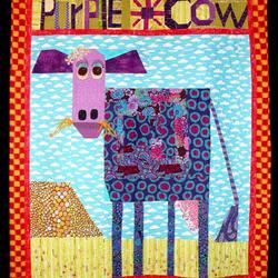 Purple Cow Quilt Tdhct and Home Decor