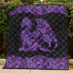 Purple Dragon GH17 NTTH011298 3D Customized Quilt and Home Decor