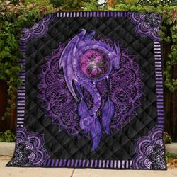 Purple Dragon GH18 NTTH011298 3D Customized Quilt and Home Decor