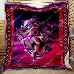 Purple Dragon Quilt and Home Decor