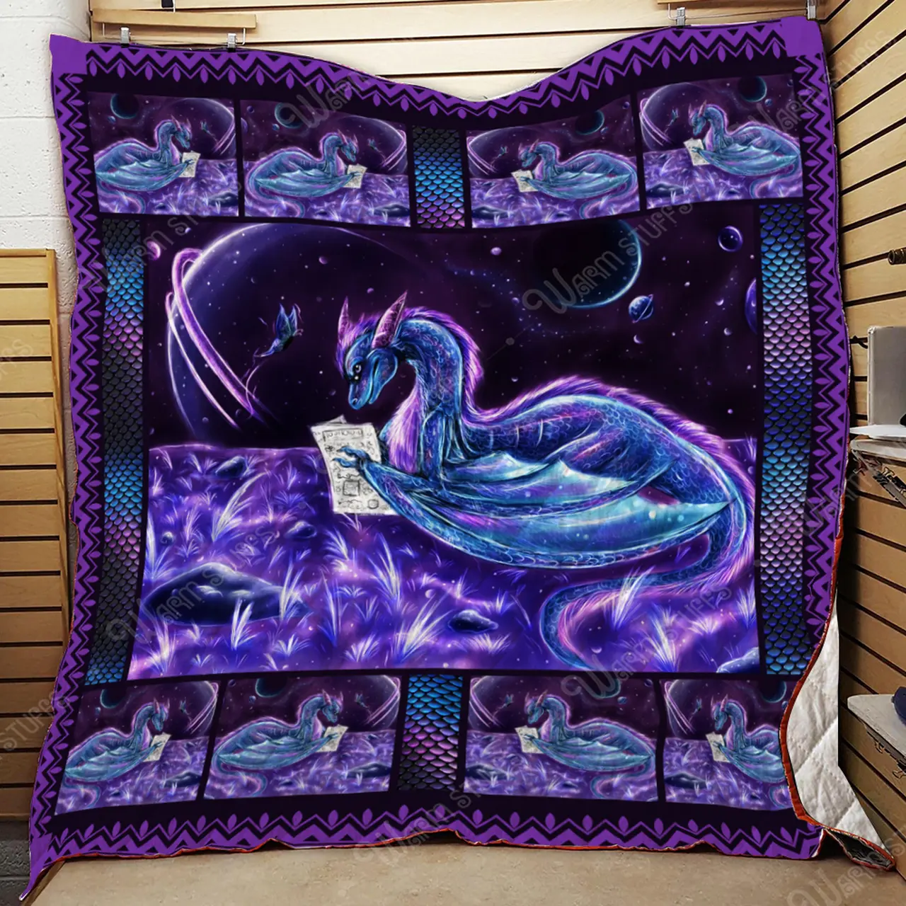 Purple Dragon Quilt Kp and Home Decor