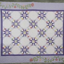 Purple Floral Quilt Tdhml and Home Decor