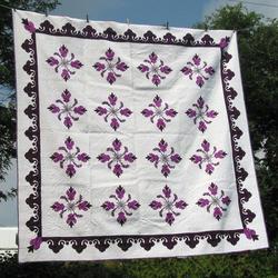 Purple Flower Quilt Tdhuj and Home Decor