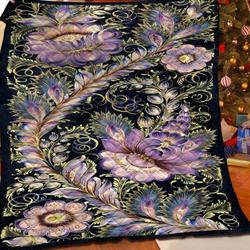 Purple Flower Quilt Tdhvf and Home Decor