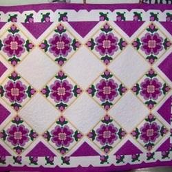 Purple Flower Quilt Tdhxr and Home Decor