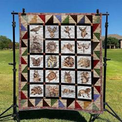 Pyrographyanimal Hur Quilt mv and Home Decor