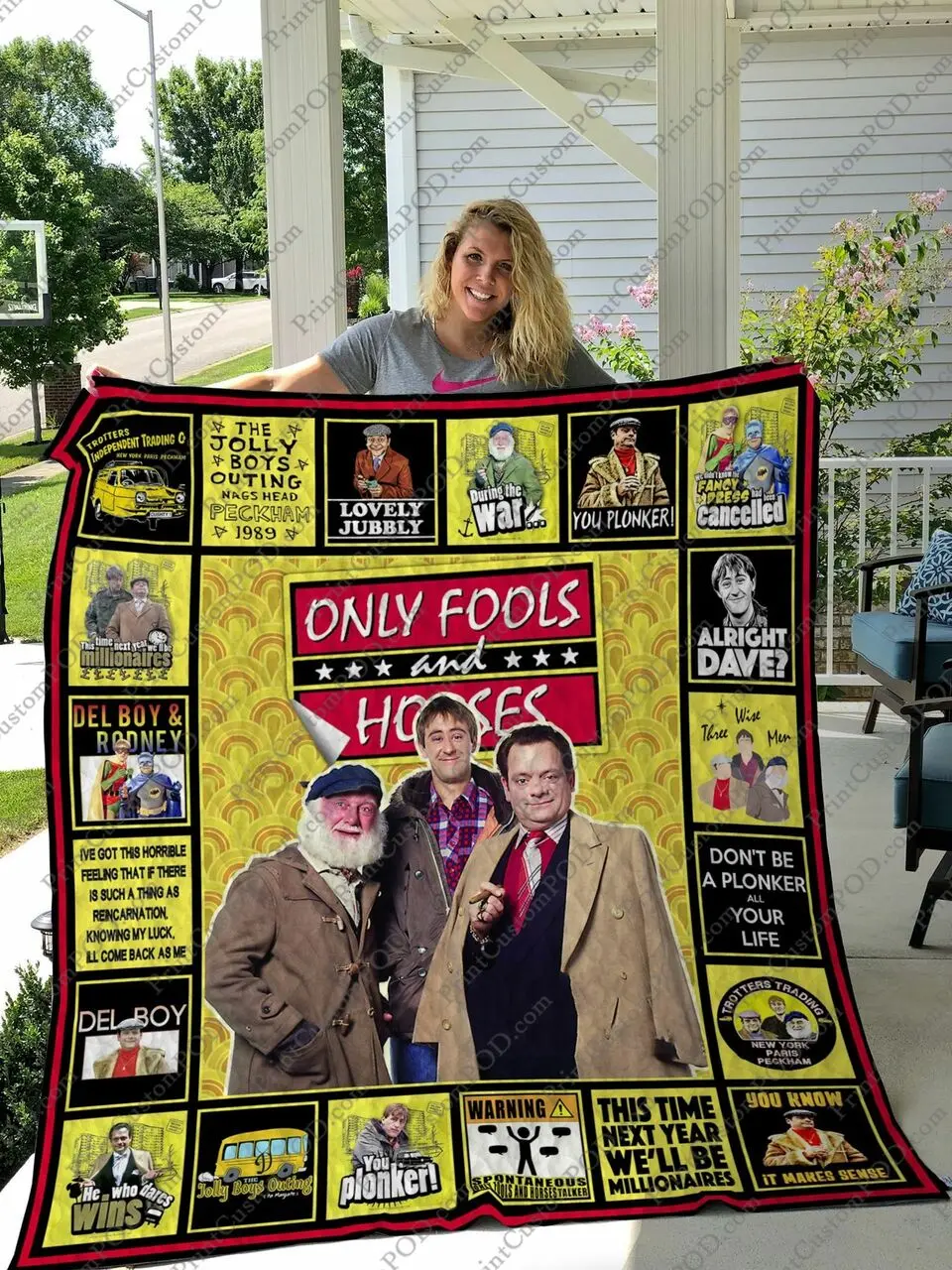 Qd Only Fools And Horses Quilt Blanket and Home Decor