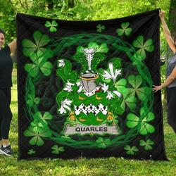 Quarles Ireland Irish Celtic Shamrock Knot Circle JFJ11702 3D Customized Quilt 2707 and Home Decor