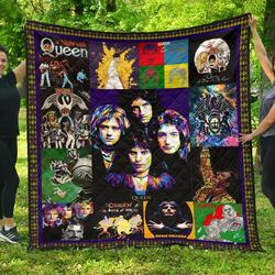 Queen Band Musics Fan Gift Idea Quilt and Home Decor