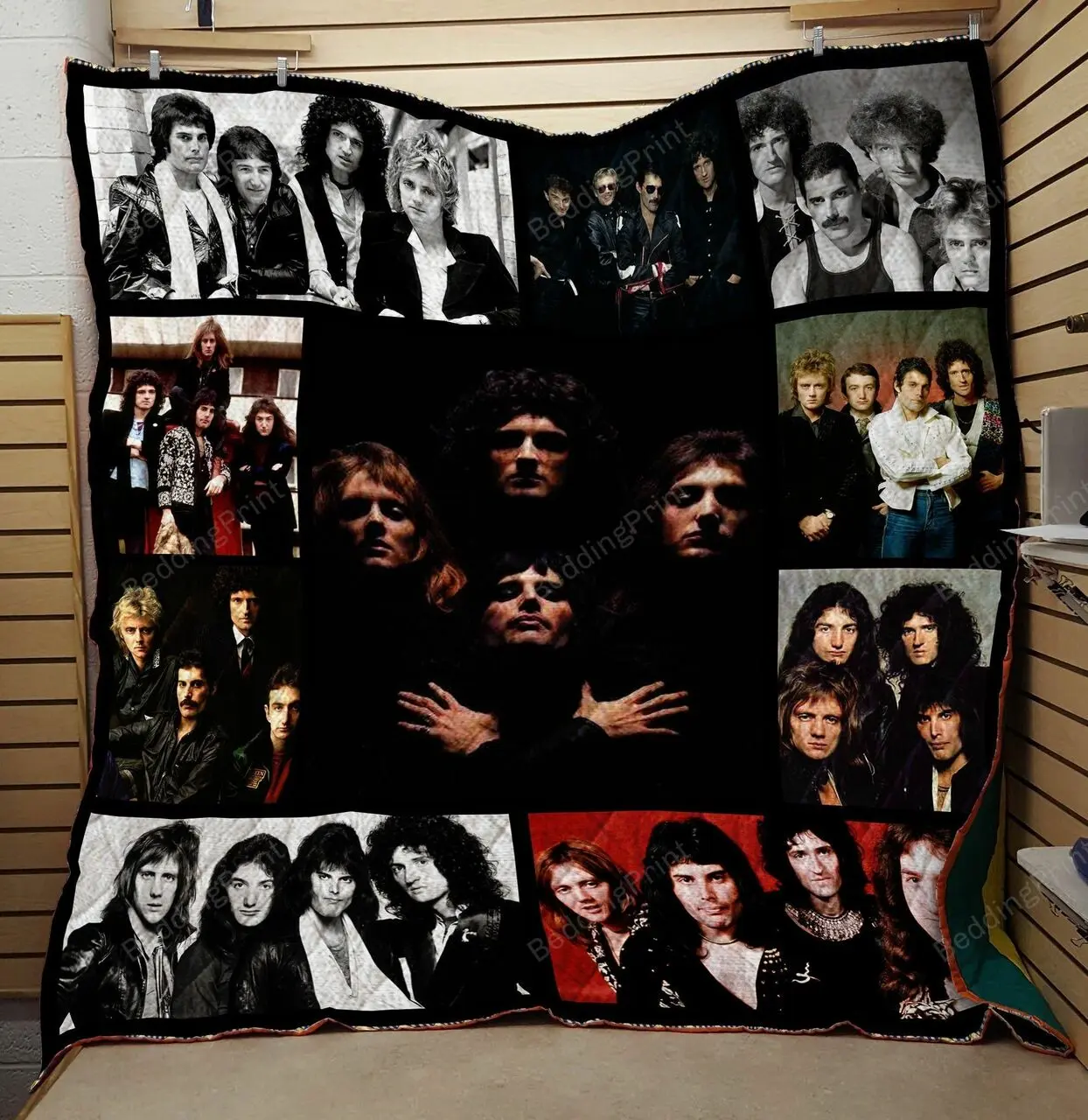 Queen Band Patchwork Quilt Blanket and Home Decor