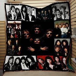 Queen Band Patchwork Quilt Blanket and Home Decor