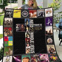 Queen Band Quilt Blanket and Home Decor