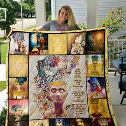Queen Nefertiti Quilt Blanket and Home Decor