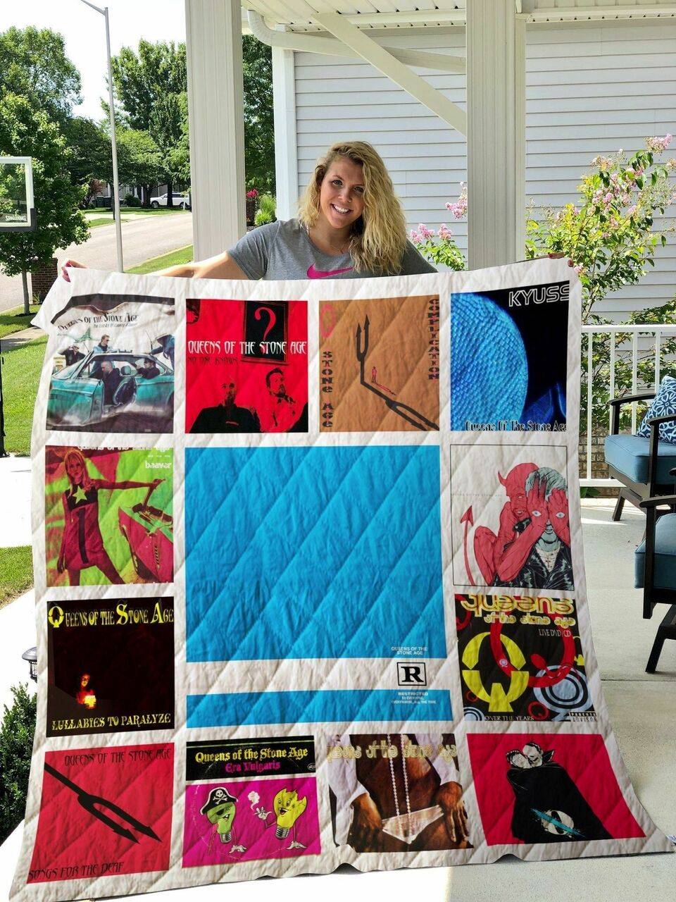 Queens Of The Stone Age Albums Quilt Blanket 01 and Home Decor