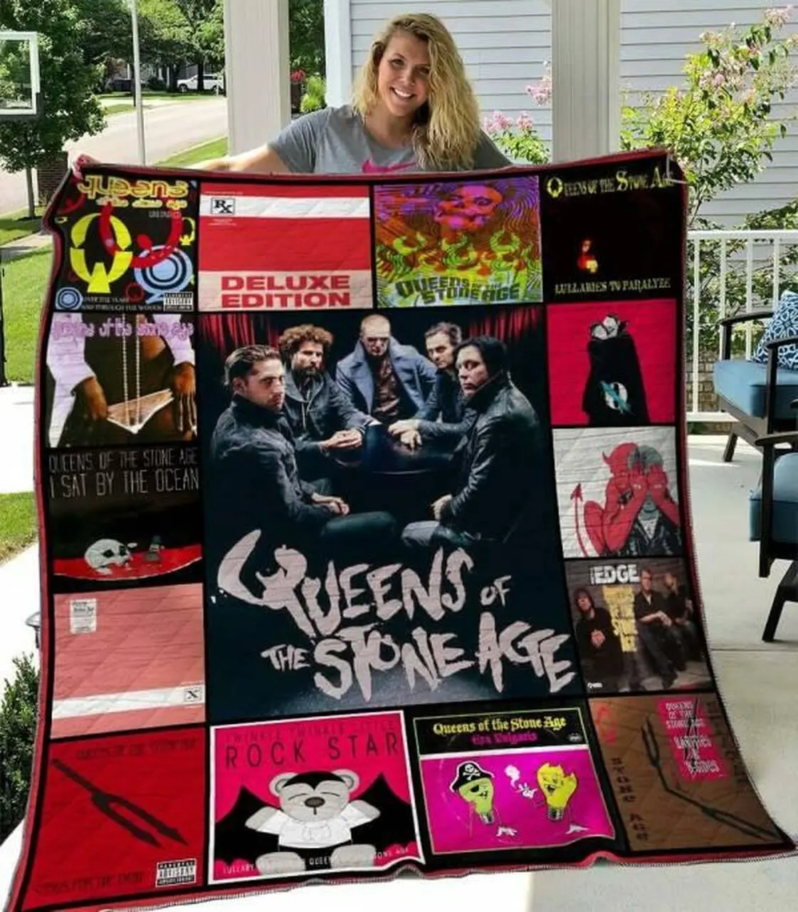 Queens Of The Stone Age Quilt Blanket M230506 Quilt and Home Decor
