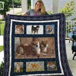 Qui Shiba Inu Quilt Cpf Fuct2209 and Home Decor