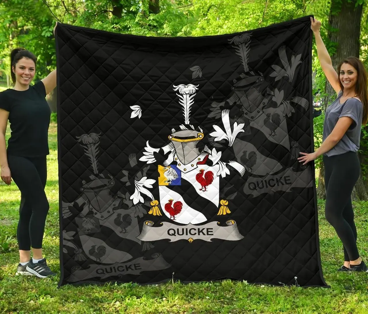 Quicke Ireland Irish Family Crest JFJ11714 3D Customized Quilt 2707 and Home Decor
