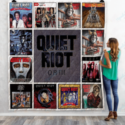 Quiet Riot Albums Quilt Blanket Ver13 and Home Decor