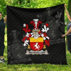 Quillan Or Mcquillan Ireland Irish Family Crest JFJ11726 3D Customized Quilt 2707 and Home Decor